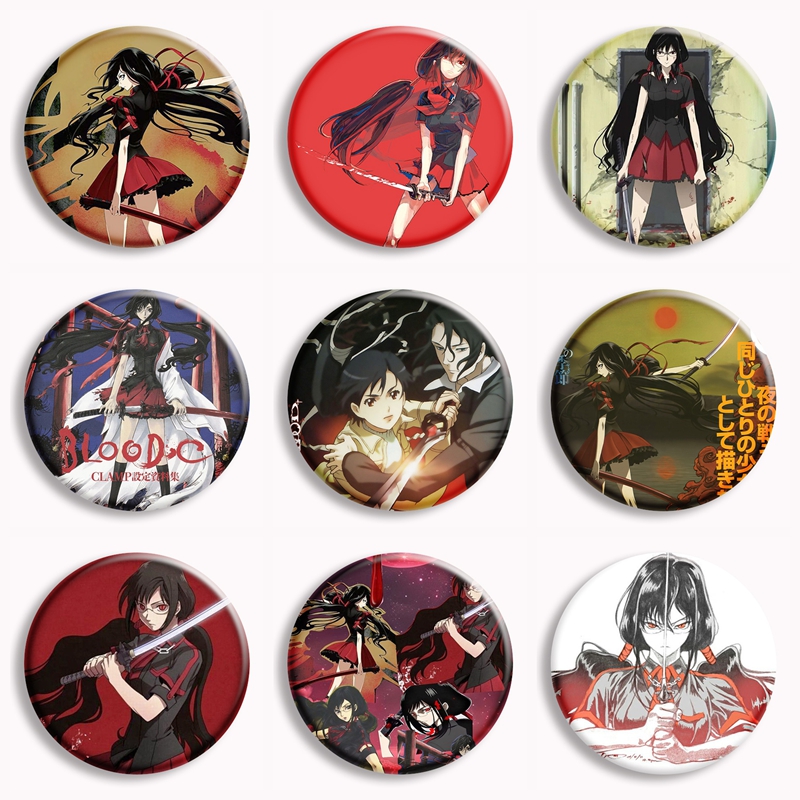 Pin Button Badge - Classic Anime Blood-C Soft Button Pin