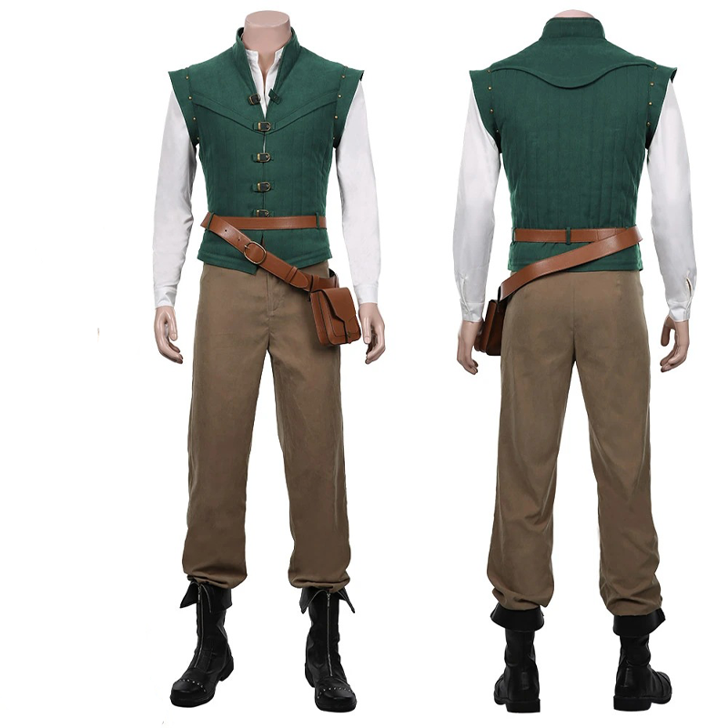 Flynn Rider Cosplay Costume Gr - Anime Merchandise Men recension och pris