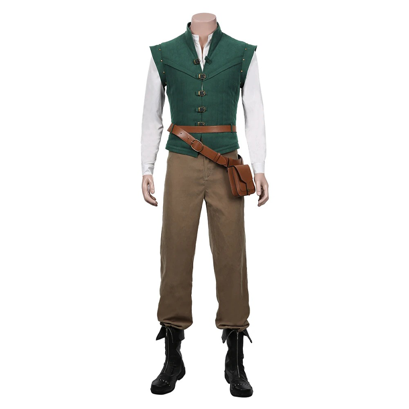 Flynn Rider Cosplay Costume Gr - Anime Merchandise Men recension och pris