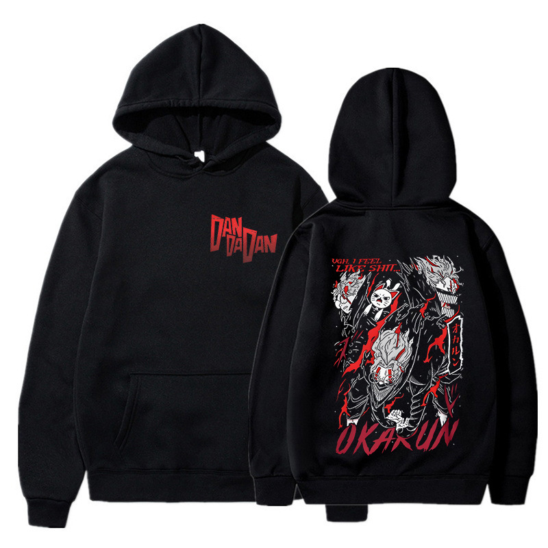 Dandadan Ayase Momo Okarun Gra - Anime Merch Hoodie recension och pris