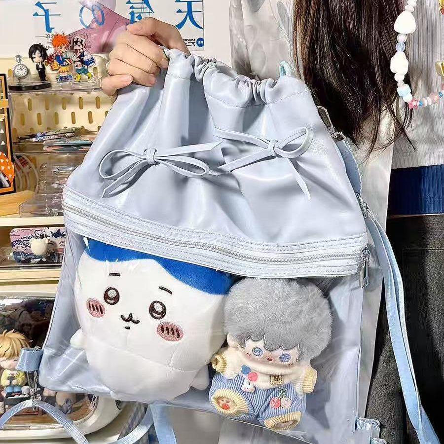 JIAERDI Sweet Cute Bow Drawstr - Anime Tote Bag recension och pris