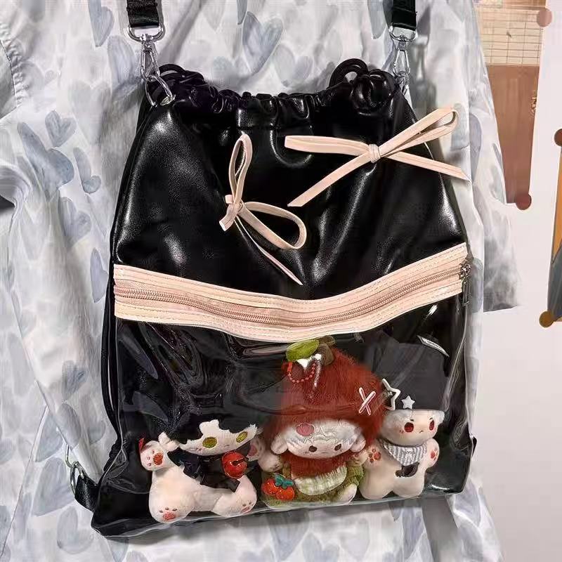 JIAERDI Sweet Cute Bow Drawstr - Anime Tote Bag recension och pris