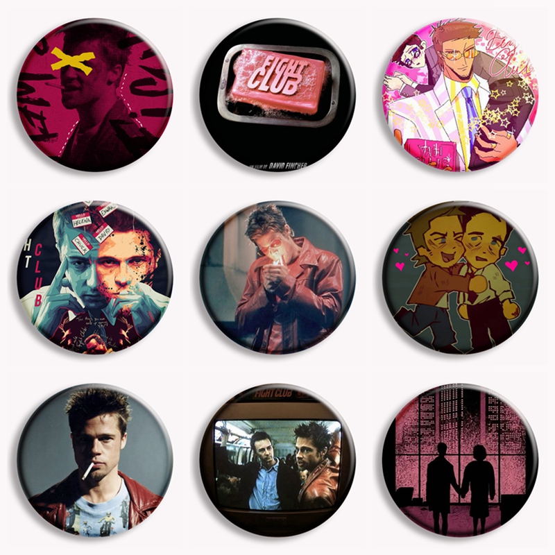 Retro Classic Movie Fight Club - Pin Button Badge recension och pris