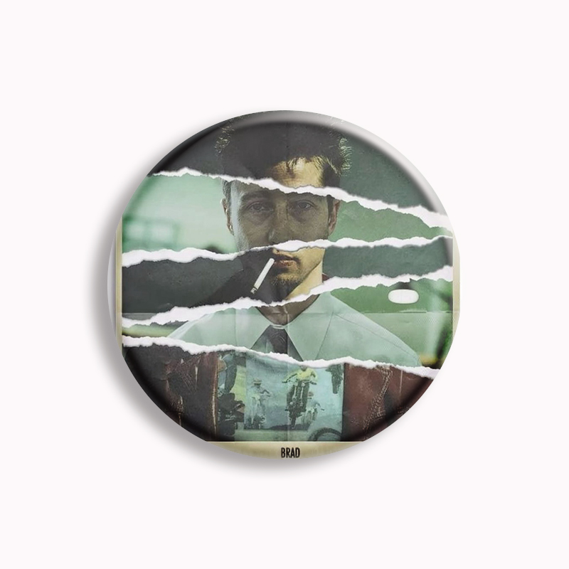 Retro Classic Movie Fight Club - Pin Button Badge recension och pris