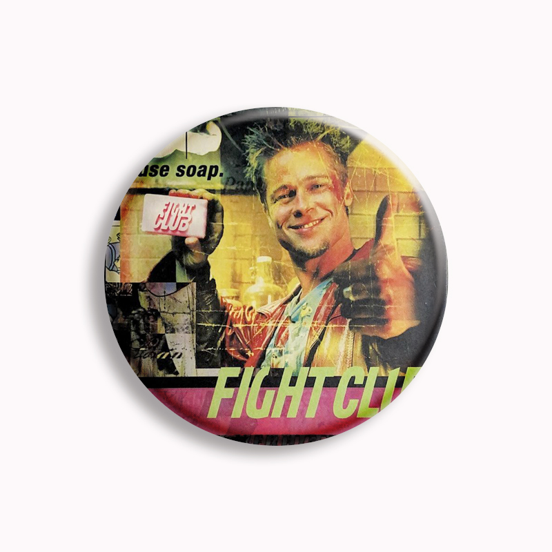 Retro Classic Movie Fight Club - Pin Button Badge recension och pris