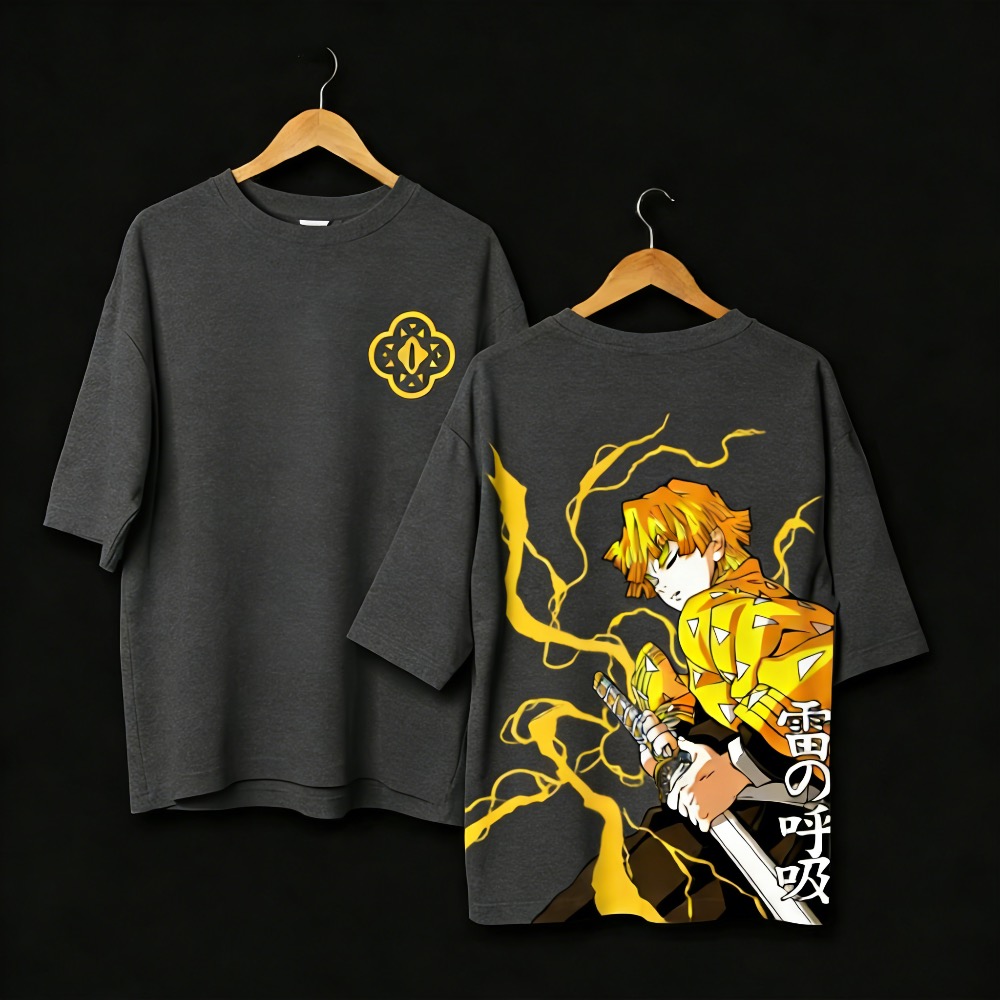 Plus Size Demon Slayer Anime P - Anime Merchandise Men recension och pris