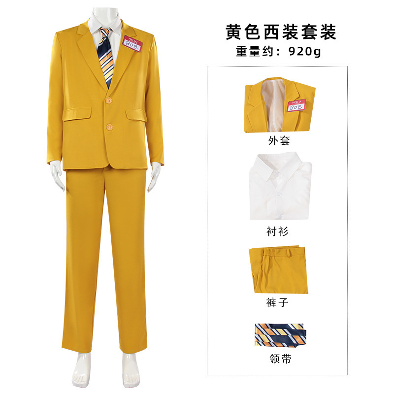 Men Horror Theme Yellow Suit S - Anime Merchandise Men recension och pris