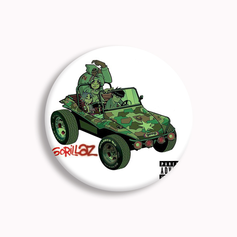 Gorillaz Rock Band Anime Soft  - Pin Button Badge recension och pris