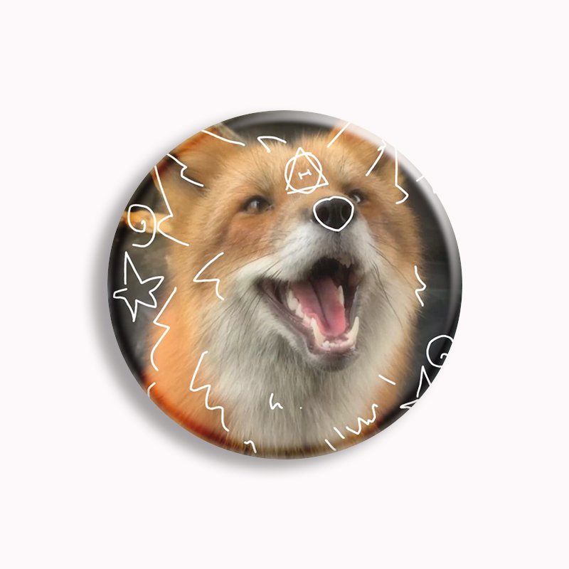 Therian Symbol Button Pin Fox  - Pin Button Badge recension och pris